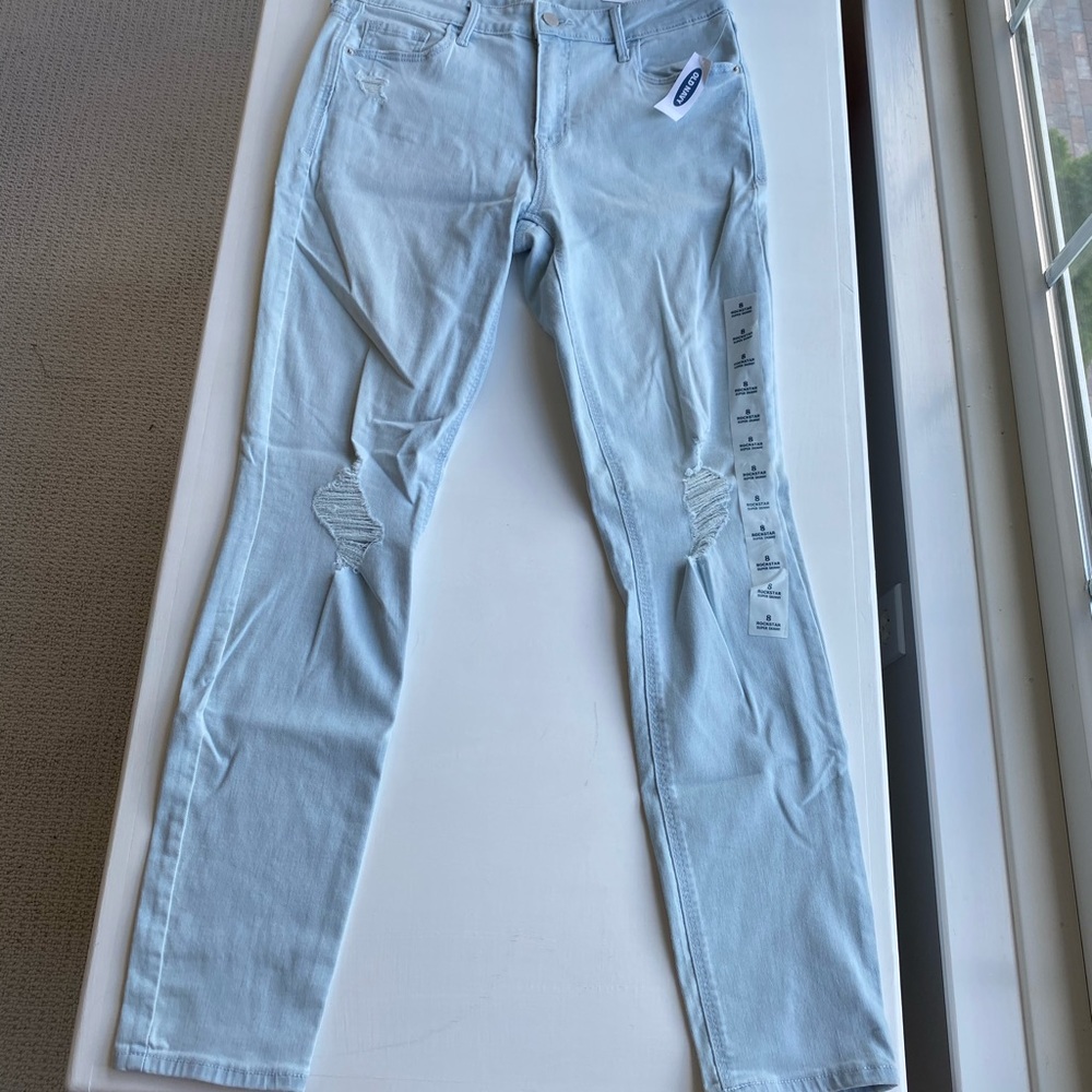 Light denim jeans